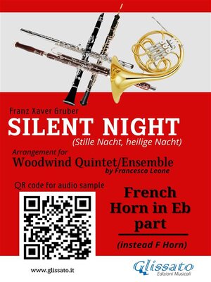 cover image of French Horn in Eb part of "Silent Night" for Woodwind Quintet/Ensemble